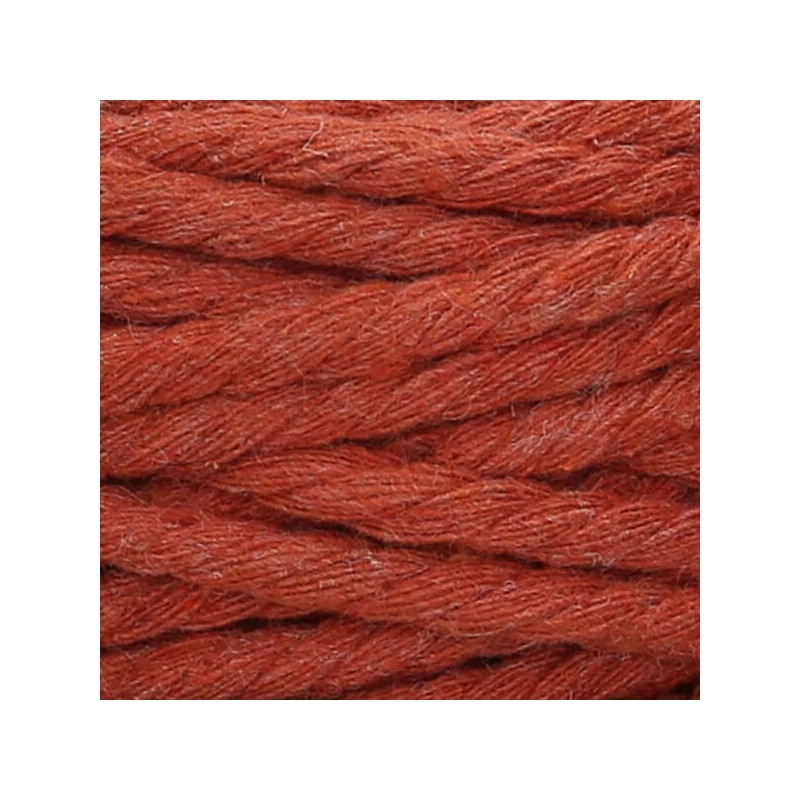 Makraméfonal, Anchor Crafty, kifésülhető, 5 mm - téglapiros