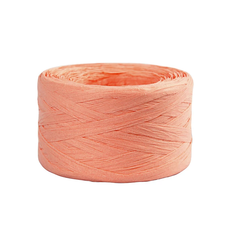 Papír raffia, 100 m - világosrózsaszín