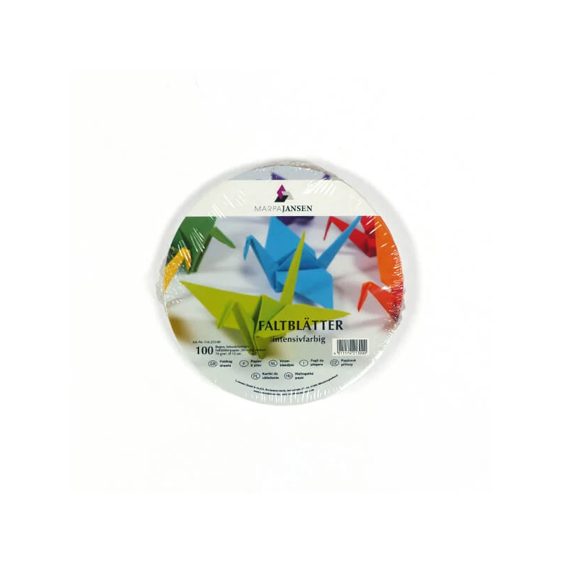 Origami papír, színes - 70 g, 100 lap, 12 cm kör