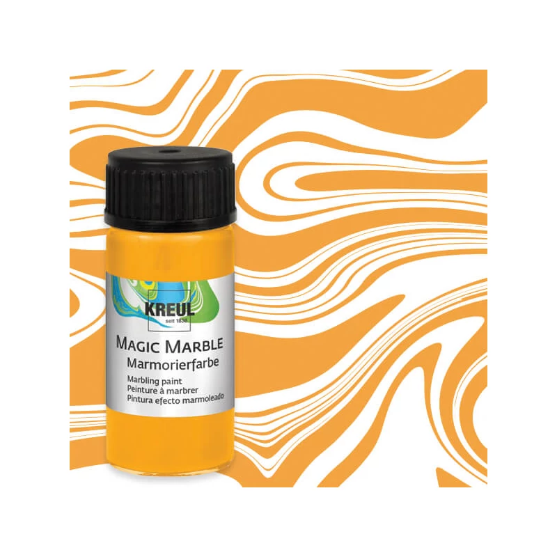 Márványozó festék, Kreul, 20 ml - napsárga