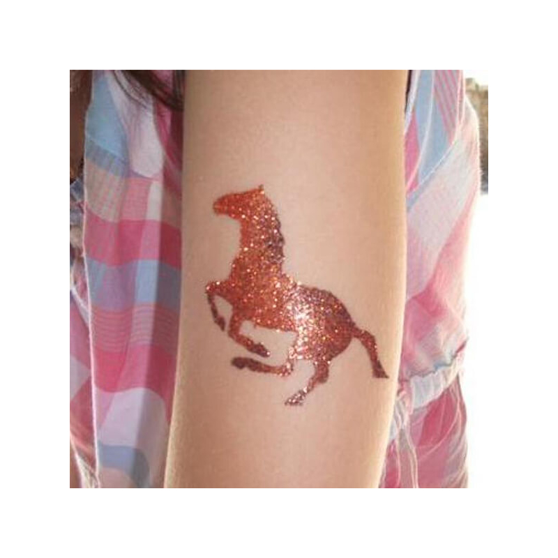 Tetováló sablon, öntapadós stencil - Ló 01