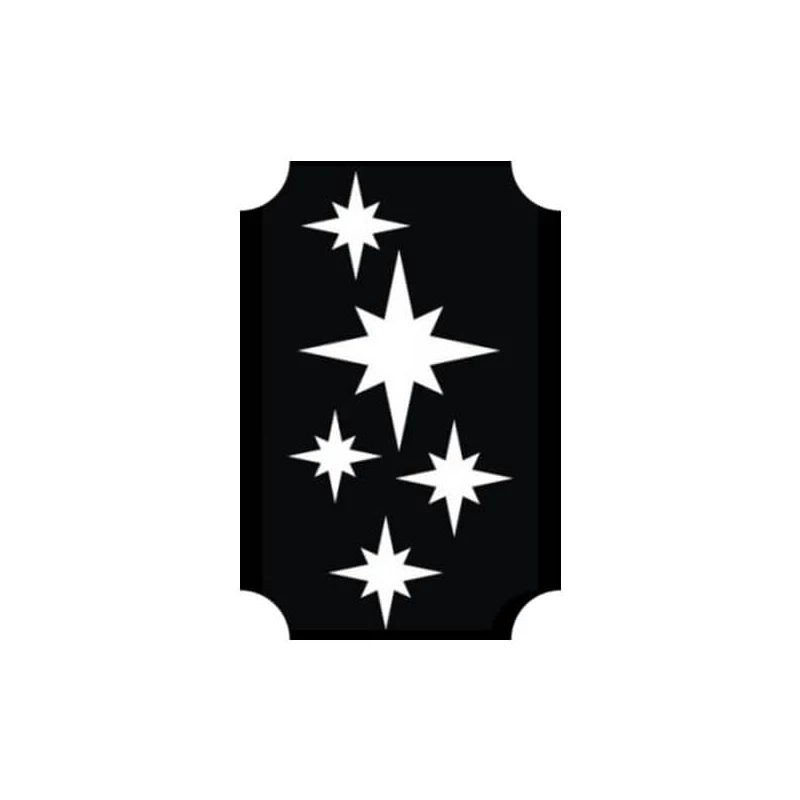 Tetováló sablon, öntapadós stencil - Csillag 04