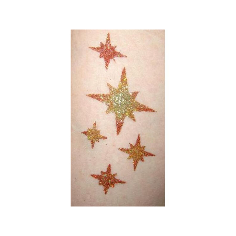 Tetováló sablon, öntapadós stencil - Csillag 04
