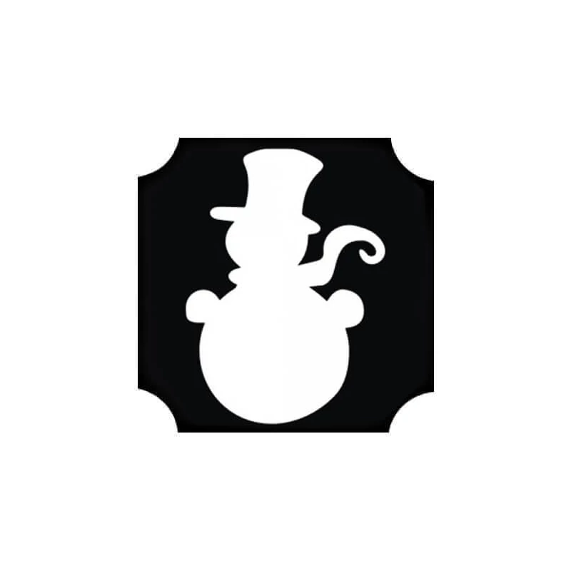 Tetováló sablon, öntapadós stencil - Hóember 02