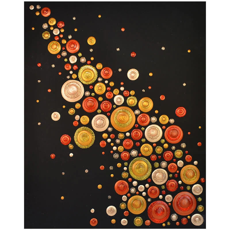 Pöttyöző festék készlet, Blob paint, 6x90 ml - Arany ragyogás
