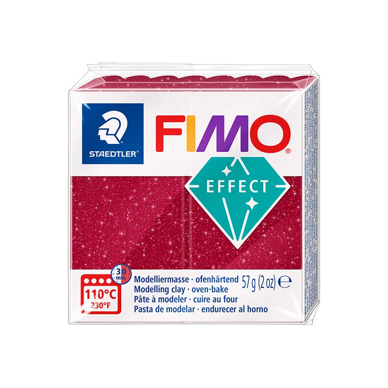 FIMO Effect süthető gyurma, 57 g - galaxis piros (8010-202)