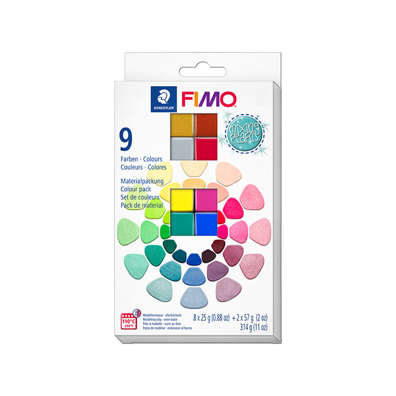 FIMO Effect Colour Pack süthető gyurma készlet, 8x25+2x57 g - Mixing Pearls