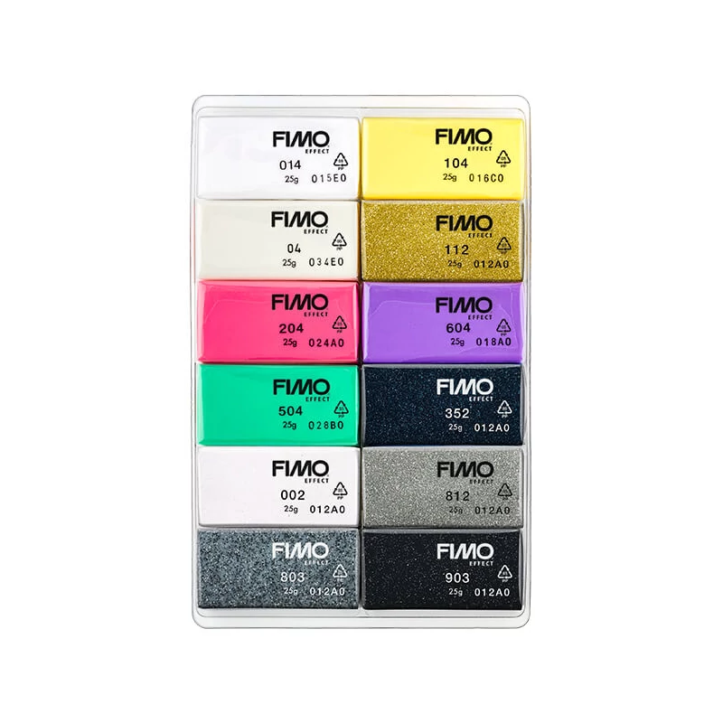 FIMO Effect Colour Pack süthető gyurma készlet, 12x25 g