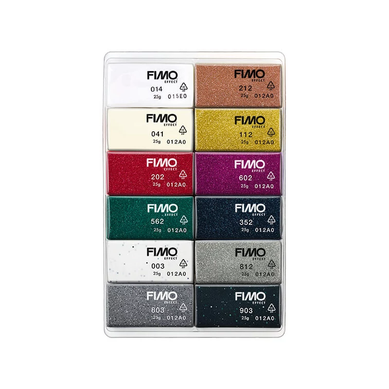 FIMO Effect Colour Pack süthető gyurma készlet, 12x25 g