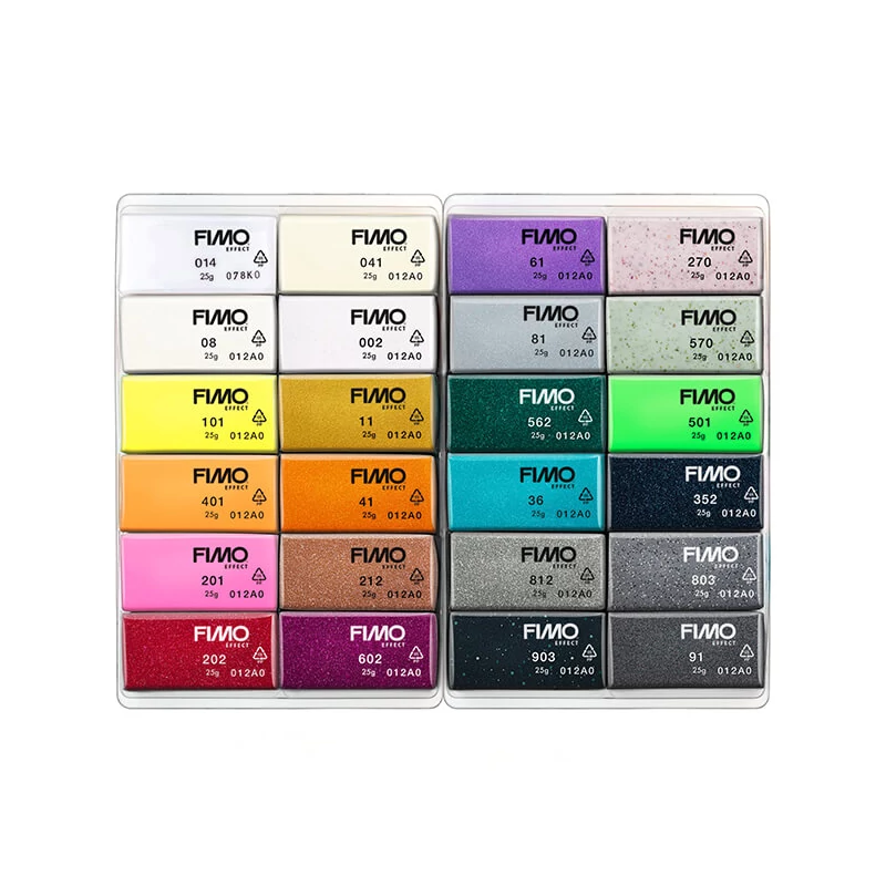 FIMO Effect Colour Pack süthető gyurma készlet, 24x25 g