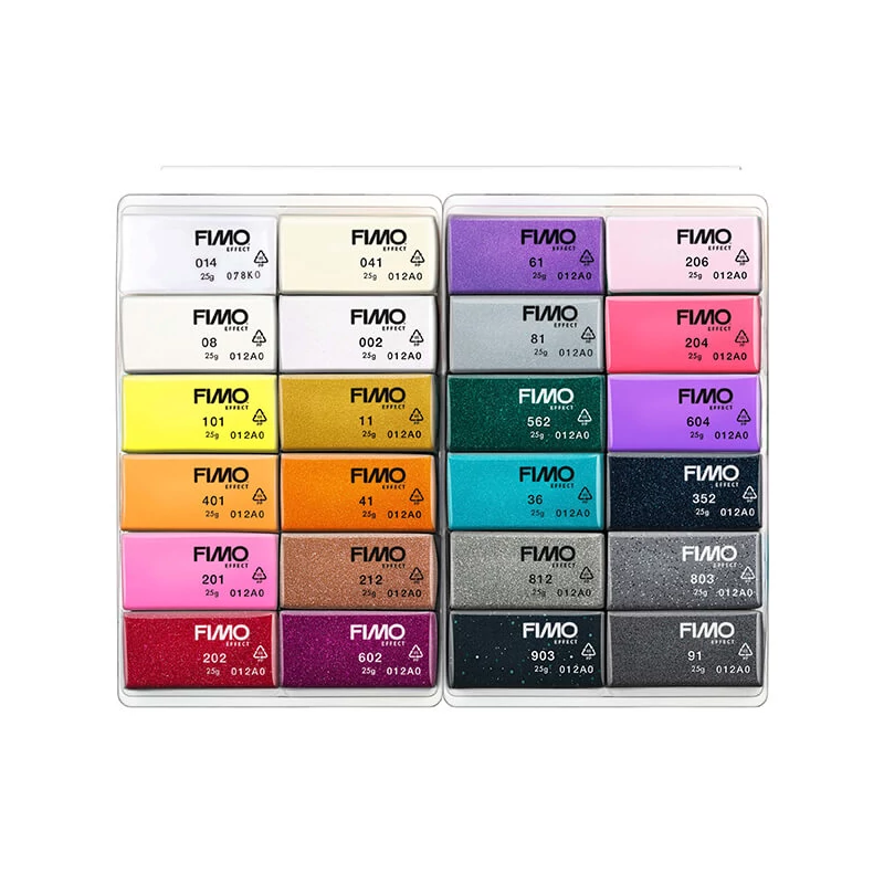 FIMO Effect Colour Pack süthető gyurma készlet, 24x25 g