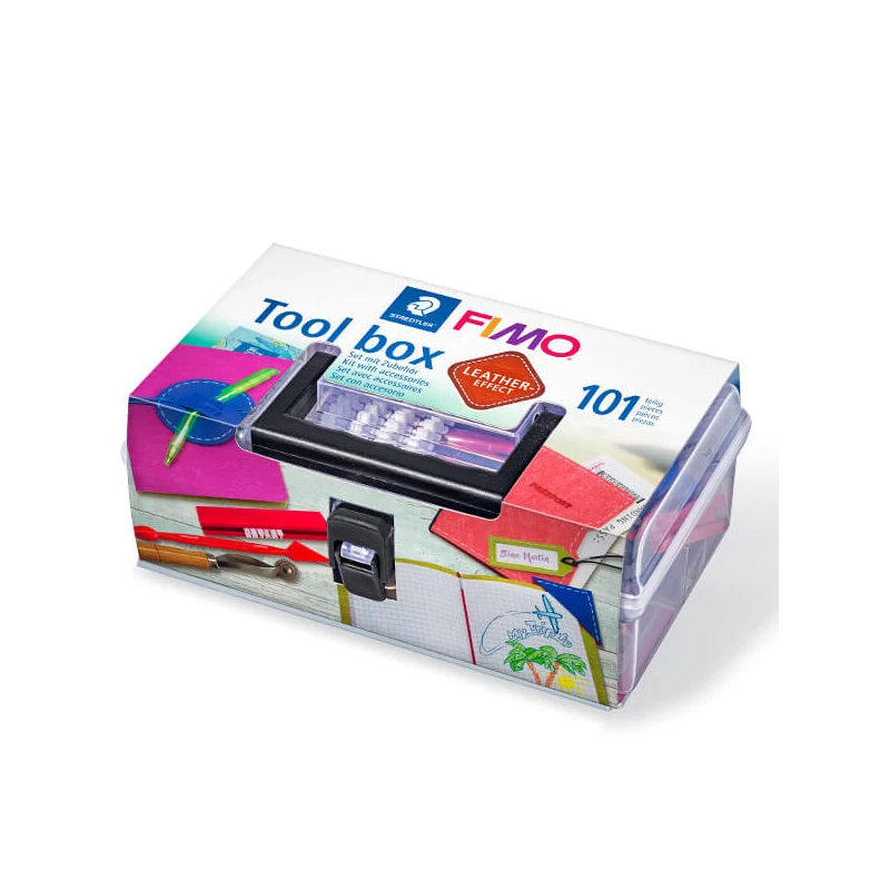 FIMO Tool box betűnyomó Leather süthető gyurma készlet