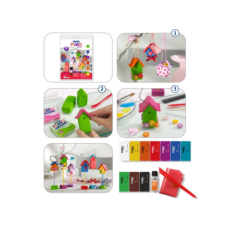 FIMO Soft Basic Set süthető gyurma készlet, 9x25 g