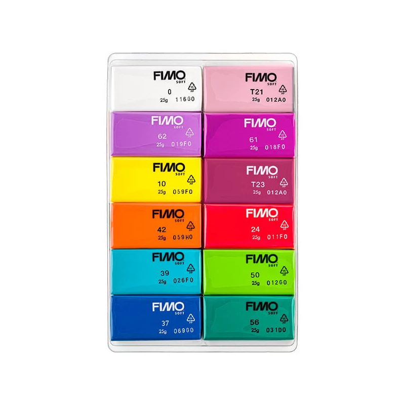 FIMO Soft Colour Pack süthető gyurma készlet, 12x25 g - Brilliant Colours