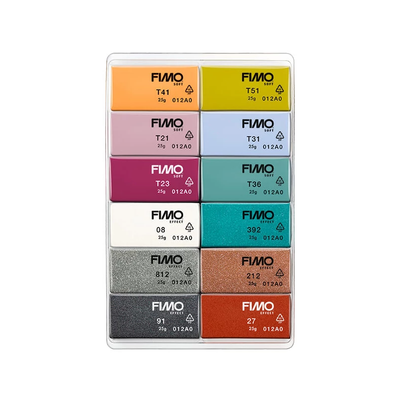 FIMO Soft Colour Pack süthető gyurma készlet, 12x25 g - Fashion Colours