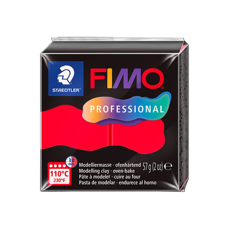 FIMO Professional süthető gyurma, 57 g - piros, red (8040-200)