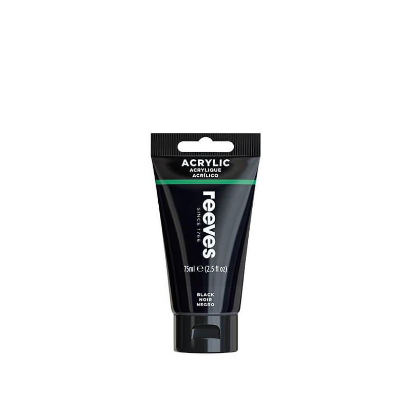 Reeves akrilfesték, 75 ml - black
