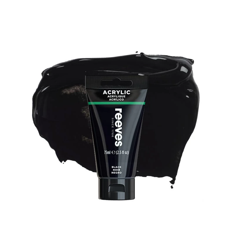 Reeves akrilfesték, 75 ml - black