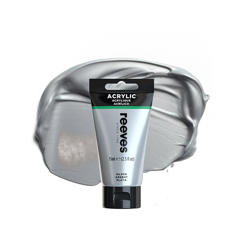 Reeves akrilfesték, 75 ml - silver