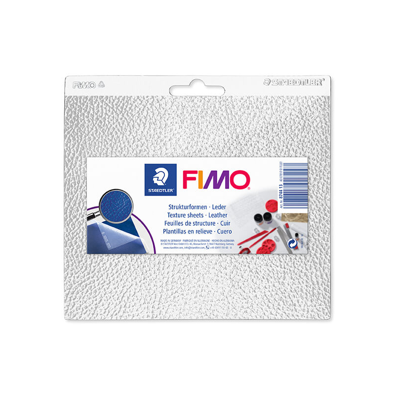 FIMO Felületmintázó, műanyag - bőr, 15,5x16,5 cm