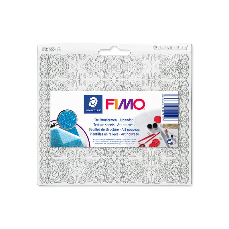 FIMO Felületmintázó, műanyag - újkor, 15,5x16,5 cm