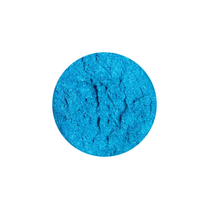 Gyöngyház hatású aranyhajnal kék színű műgyanta effekt pigment színező por szín kör