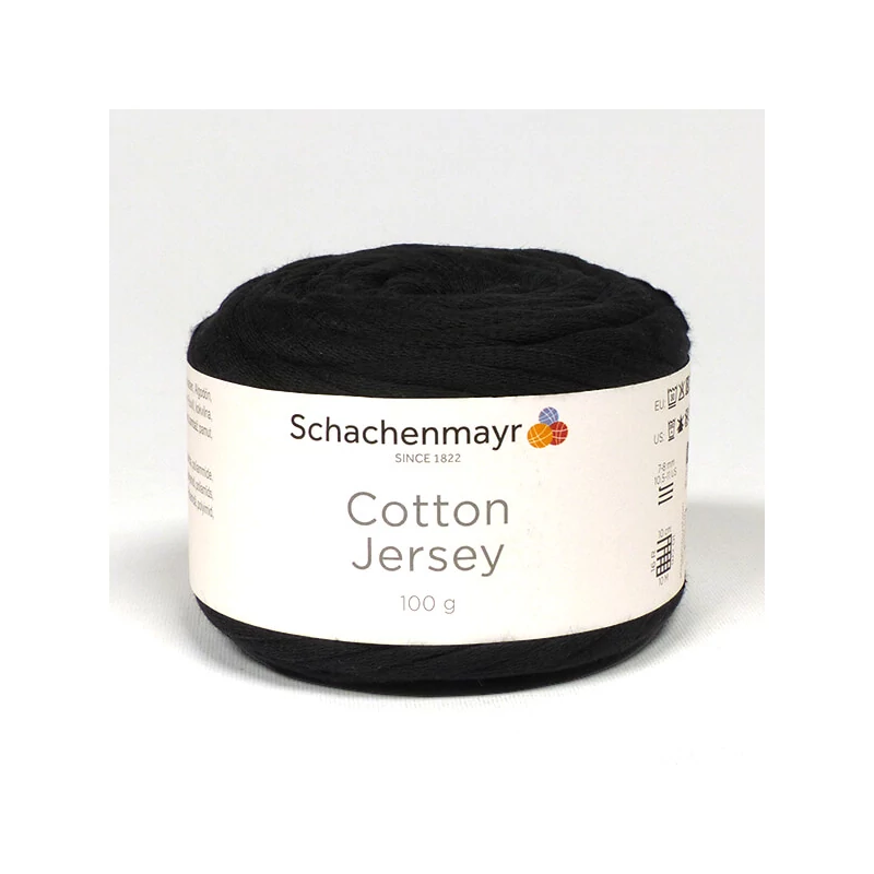 Cotton Jersey pólófonal, 100 g - fekete