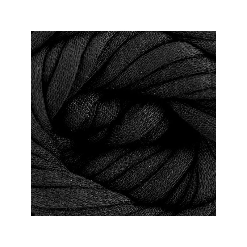 Cotton Jersey pólófonal, 100 g - fekete