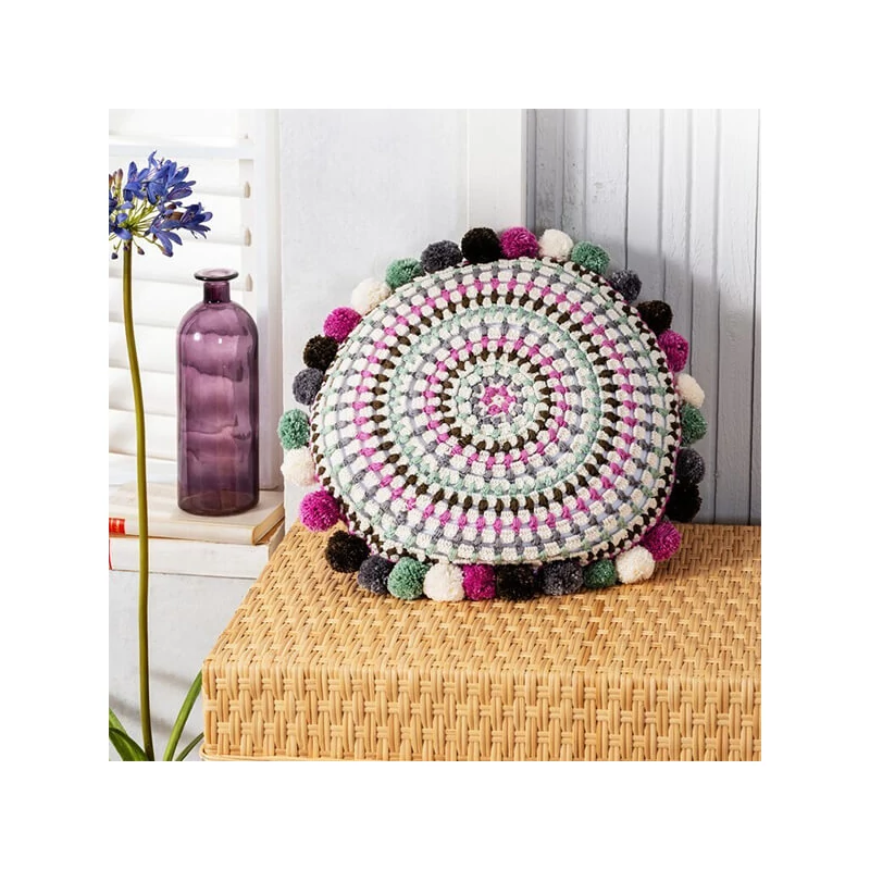 Anchor Mandala párna horgoló készlet - Pávakék