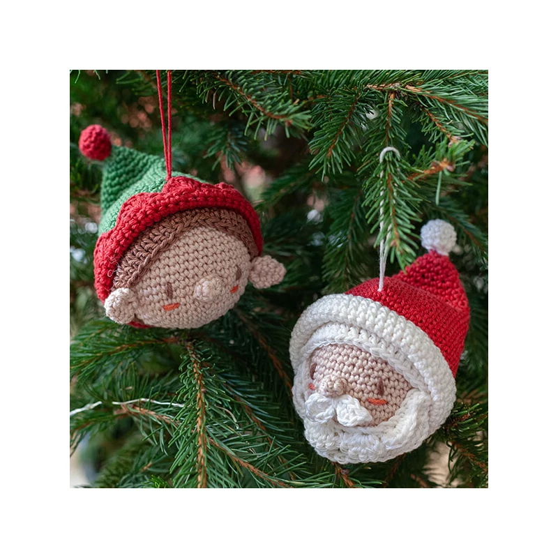Horgolókészlet, Anchor Creativa Amigurumi figura - Mikulás és segédje