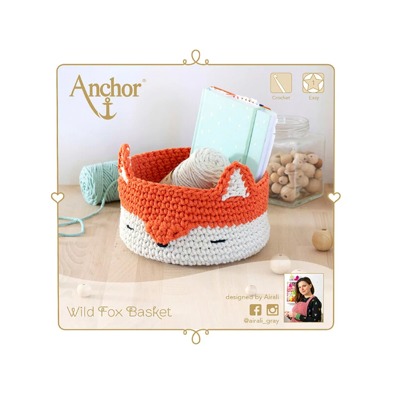Anchor Crafty Fine horgoló készlet - Róka kosár