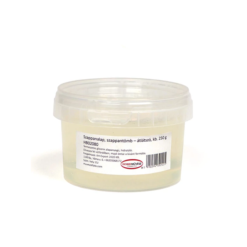 Szappantömb, szappanalap, 250 g - átlátszó
