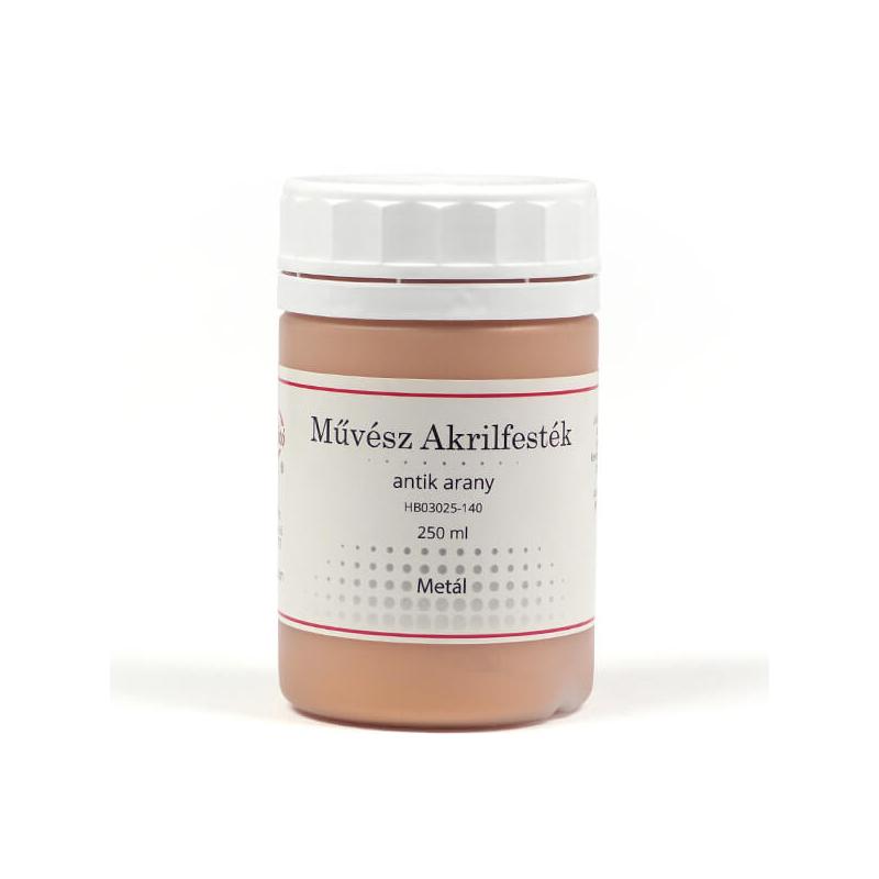 Művész akrilfesték, 250 ml - metál, 140, antikarany