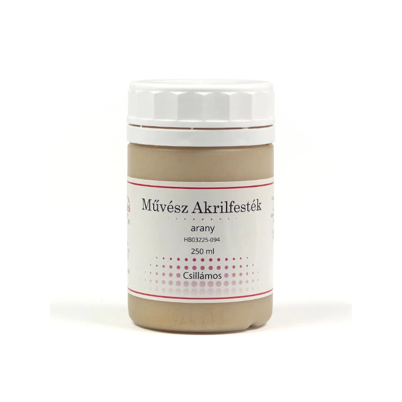 Művész akrilfesték, 250 ml - csillámos, 94, arany
