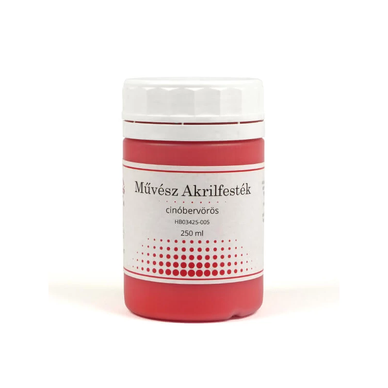 Művész akrilfesték, 250 ml - matt, 005, cinóbervörös
