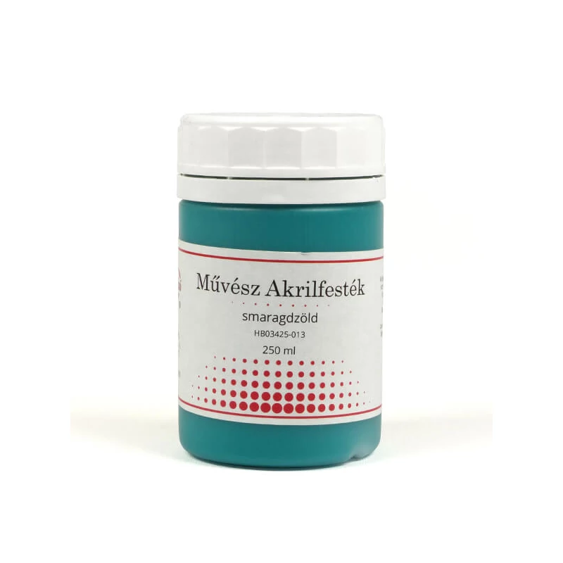 Művész akrilfesték, 250 ml - matt, 013, smaragdzöld