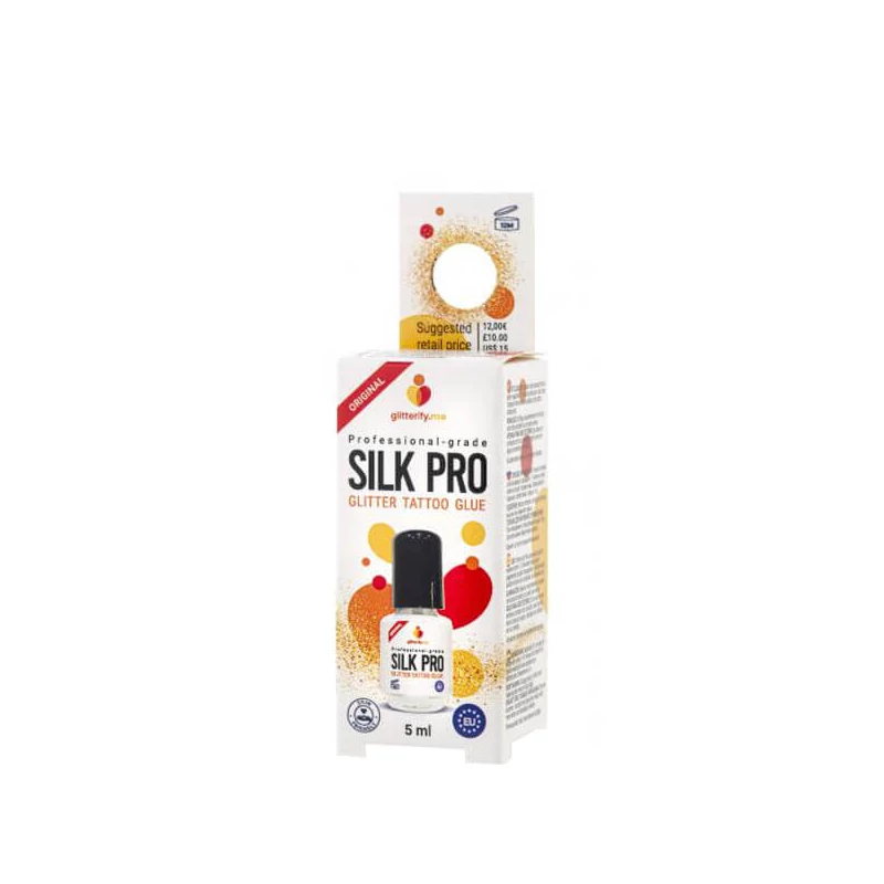 Tetováló ragasztó csillámporokhoz, Silk Pro, 5 ml