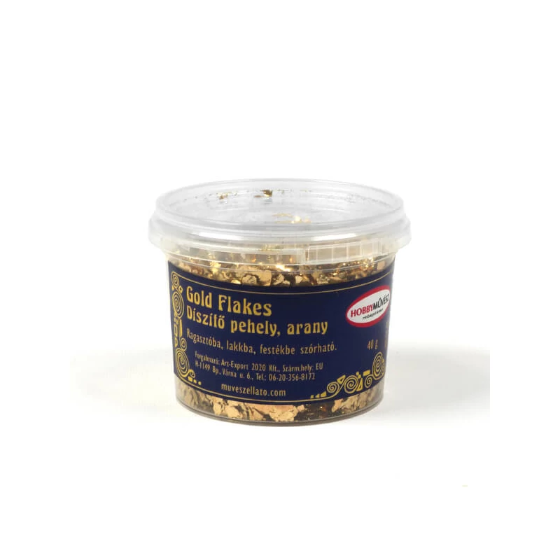 Füstfólia arany pehely, Gold Flakes, 40 g