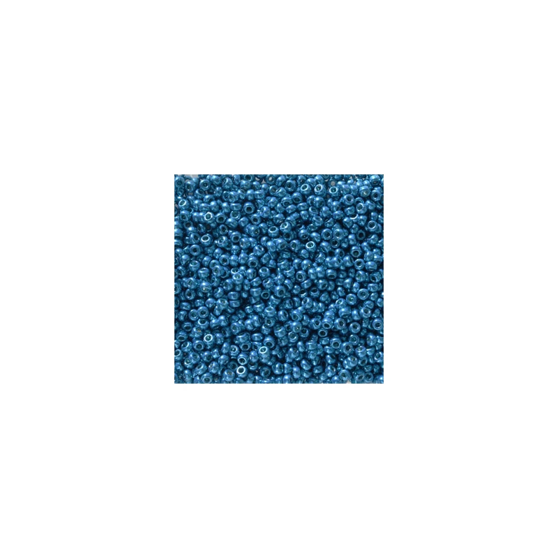 Miyuki japán üveggyöngy, kásagyöngy 11/0 - Duracoat Galvanized Dark Capri Blue