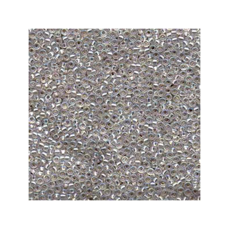 Miyuki japán üveggyöngy, kásagyöngy 11/0 - Silver Lined Crystal AB
