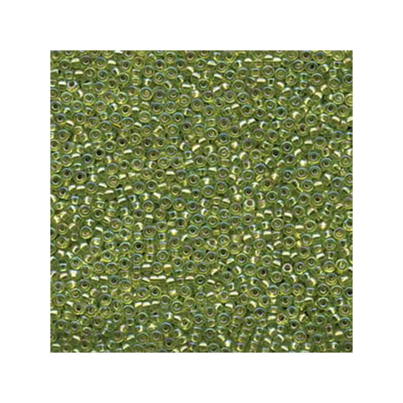 Miyuki japán üveggyöngy, kásagyöngy 11/0 - Silver Lined Chartreuse