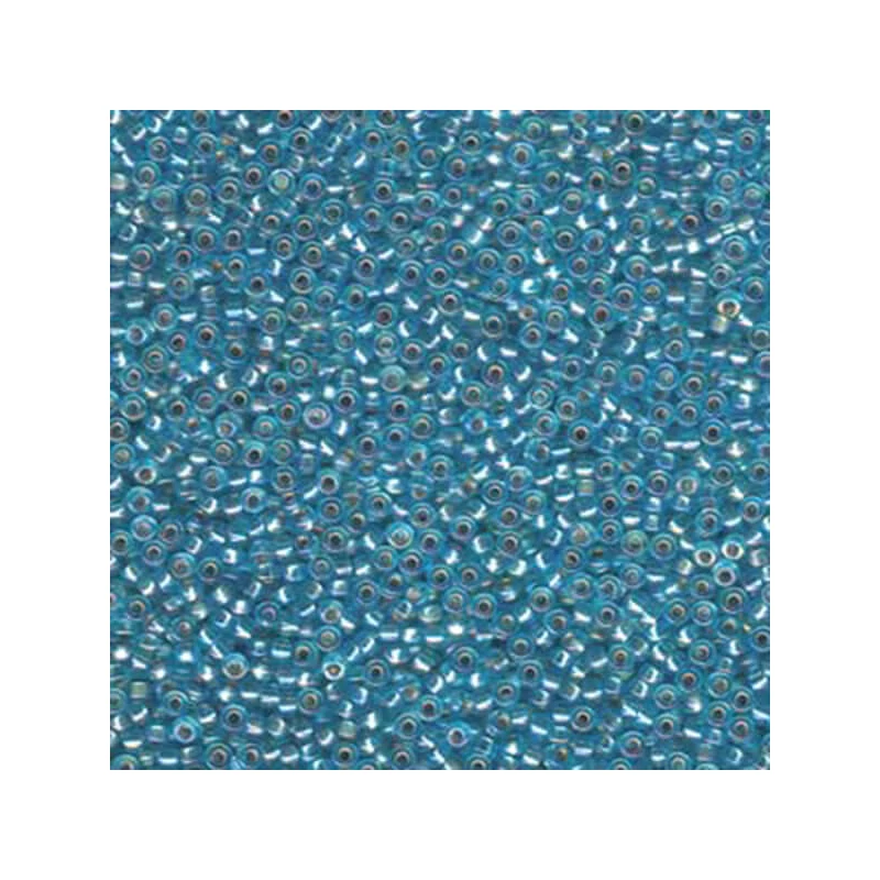 Miyuki japán üveggyöngy, kásagyöngy 11/0 - Silver Lined Aqua AB