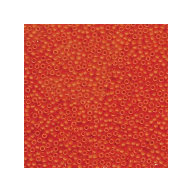 Miyuki japán üveggyöngy, kásagyöngy 11/0 - Matte Transparent Orange