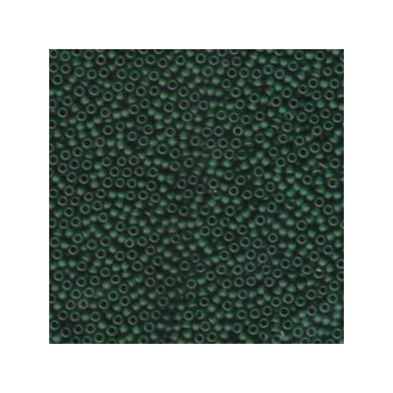 Miyuki japán üveggyöngy, kásagyöngy 11/0 - Matte Transparent Emerald