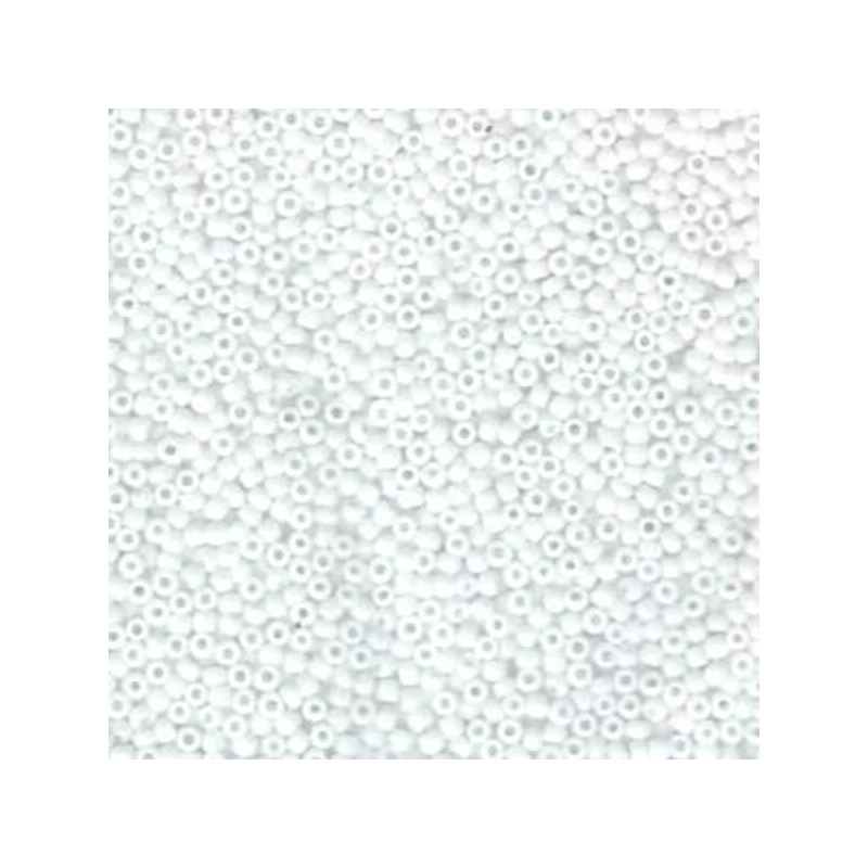 Miyuki japán üveggyöngy, kásagyöngy 11/0 - Matte Opaque White