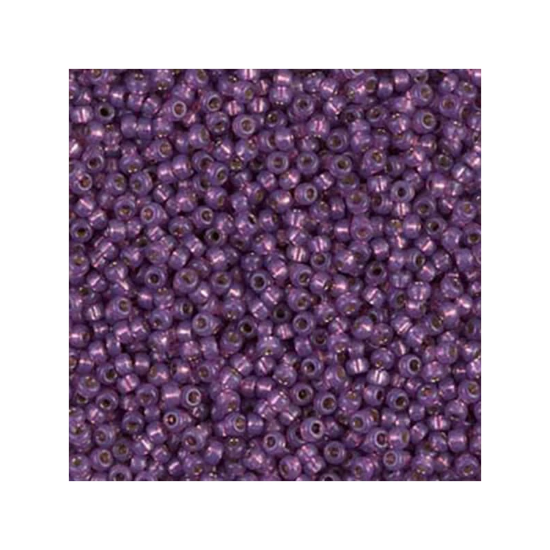 Miyuki japán üveggyöngy, kásagyöngy 11/0 - Duracoat Silver Lined Dark Lilac