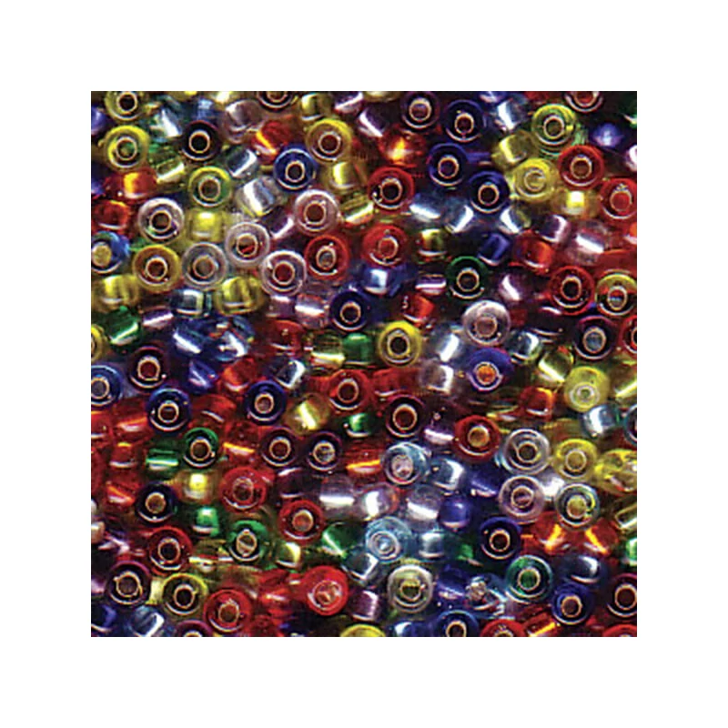 Miyuki japán üveggyöngy, kásagyöngy 11/0 - Mix Silver Lined Rainbow