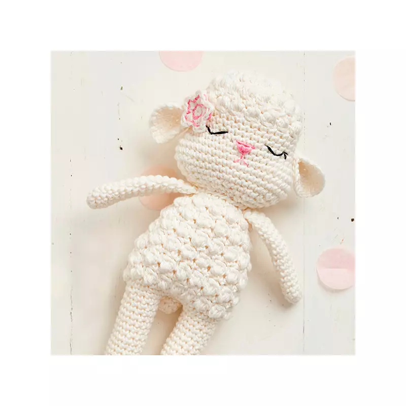 Horgolókészlet, Anchor Baby Pure Cotton Amigurumi figura - Álmos bárány és cumiőr