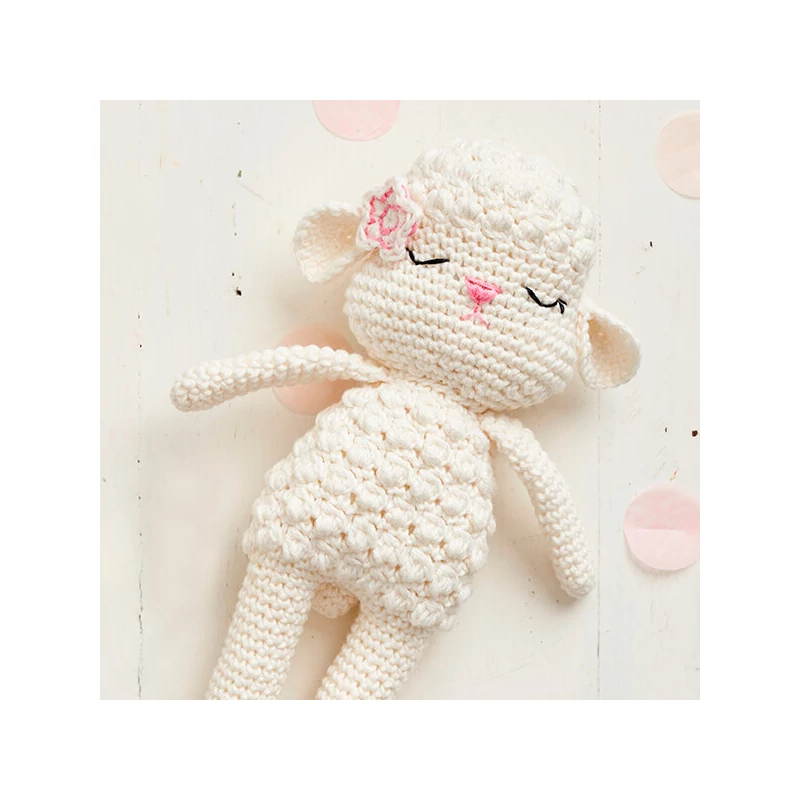 Horgolókészlet, Anchor Baby Pure Cotton Amigurumi figura - Álmos bárány és cumiőr