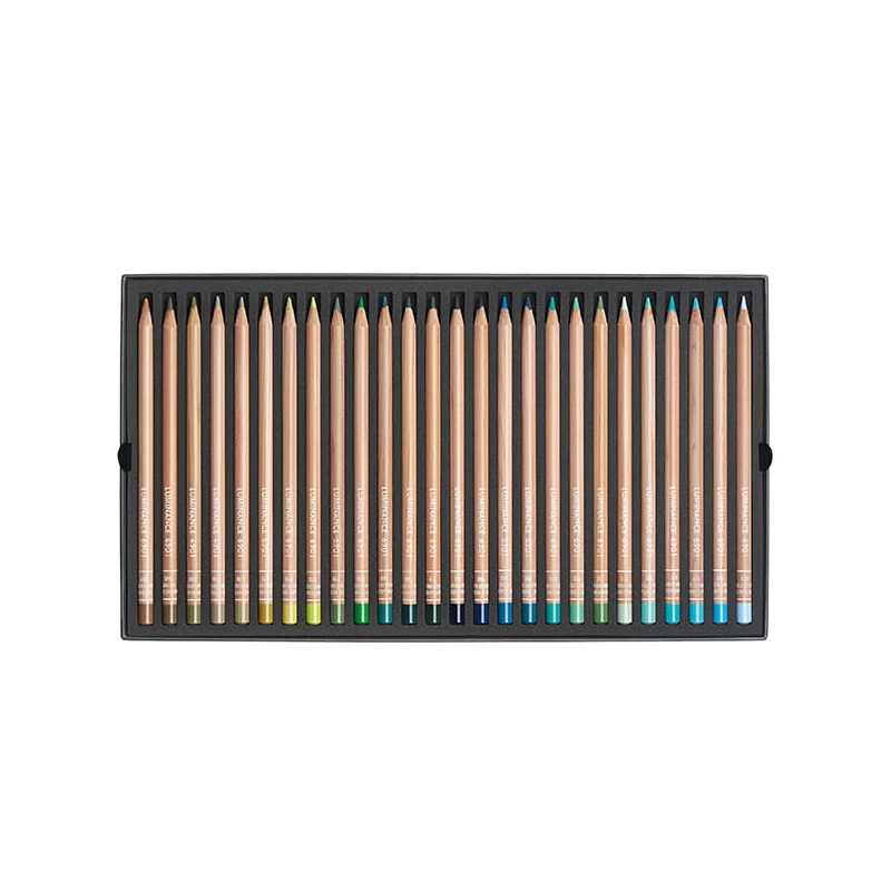 Caran d'Ache Luminance 6901 színesceruza készlet - 100 szín, 102 db + kiegészítők